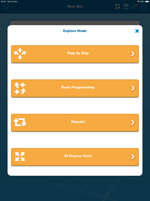 Blue-Bot iPad app afbeelding 4