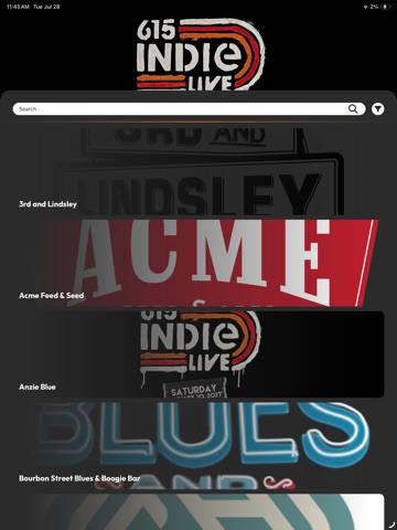 Music Venue Alliance Nashville iPad screenshot
