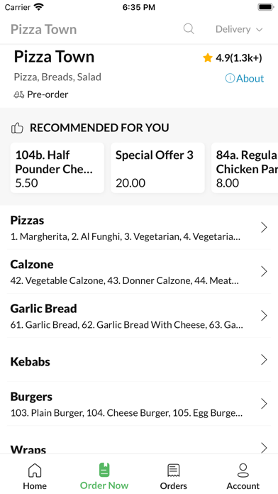 Pizza Town Darlington Screenshot