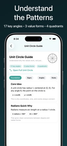 Unit Circle Practice Screenshot 5 of 5