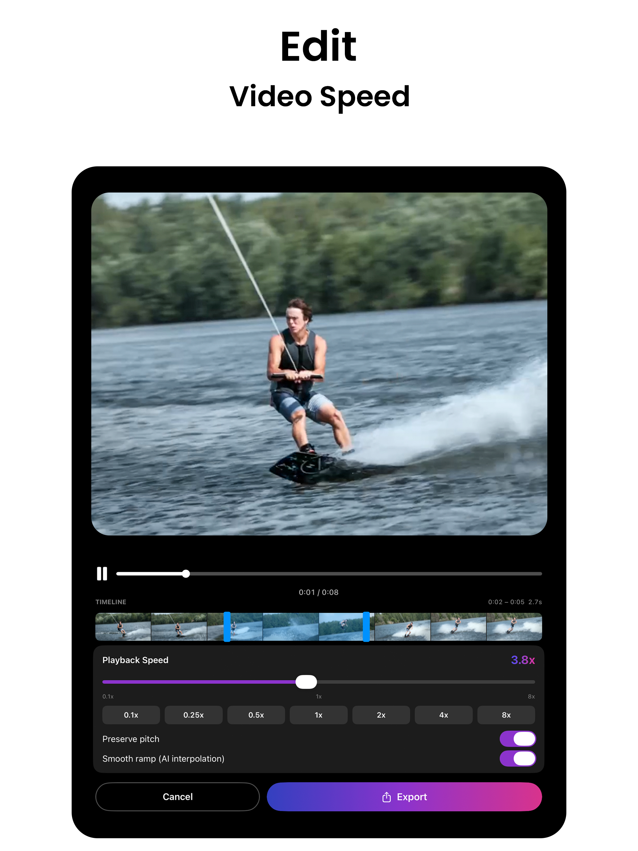 Slow Motion Video Slomo Editor