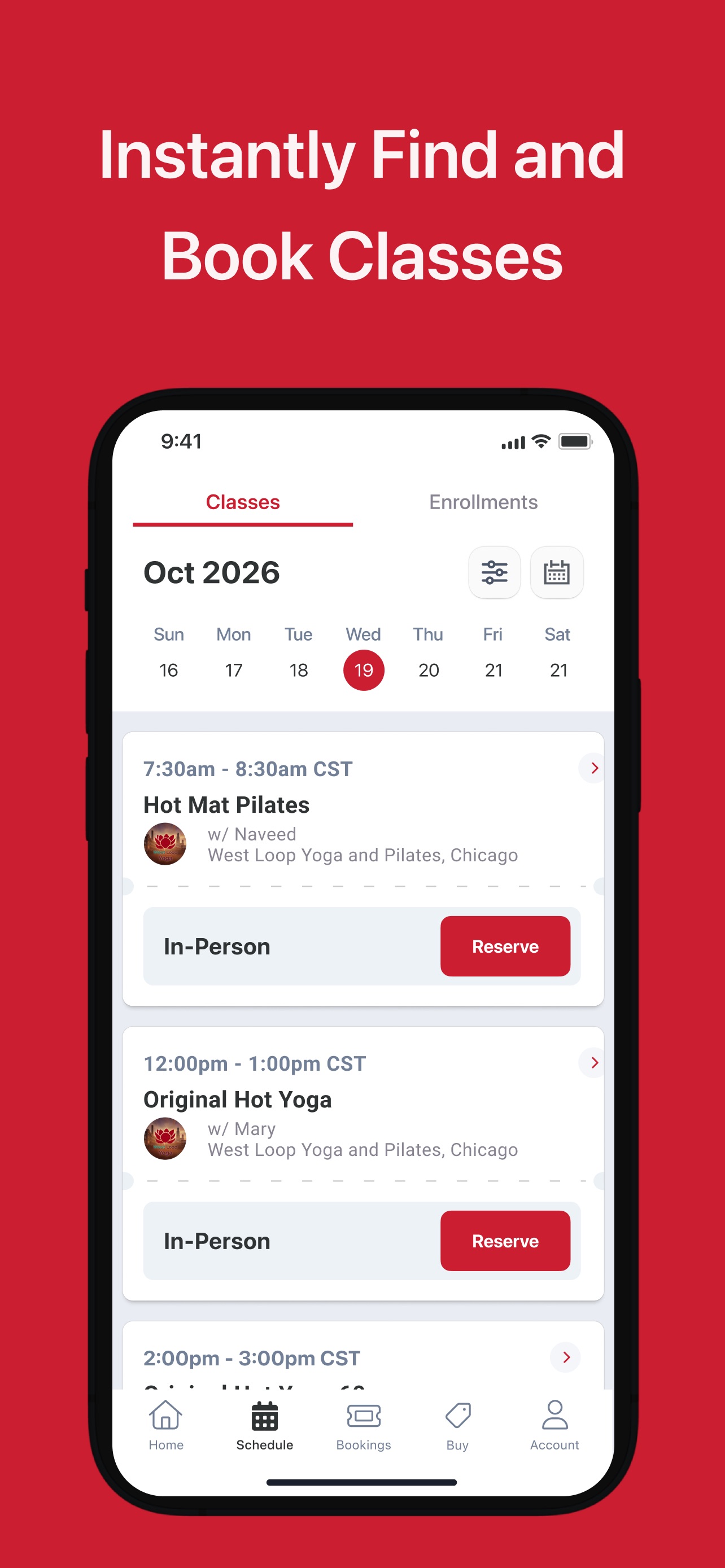 Screenshot 3 of West Loop Yoga and Pilates App