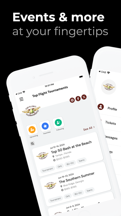 Top Flight Tournaments Screenshot