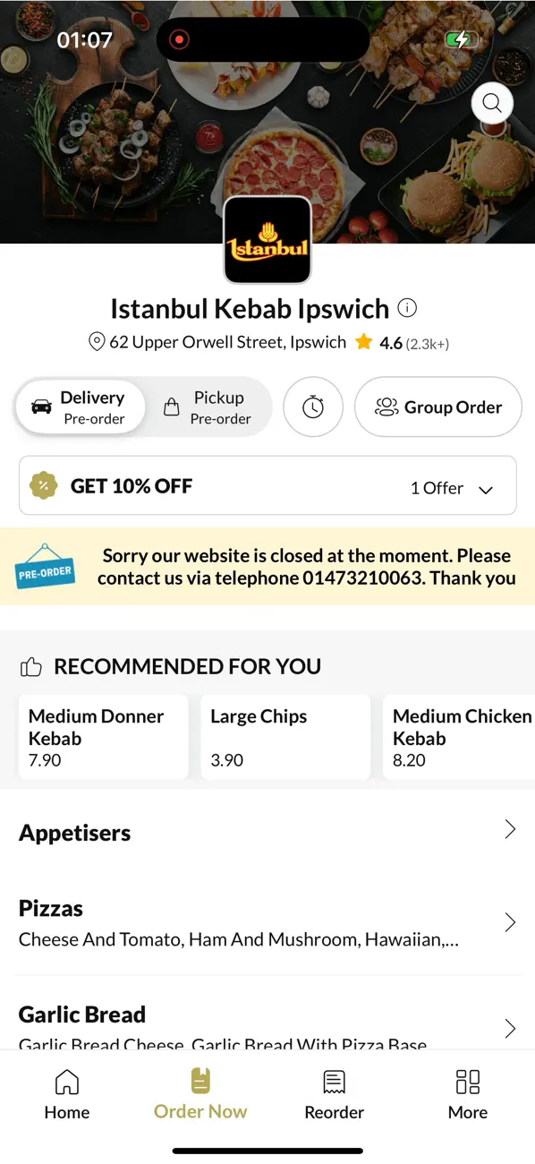 Screenshot #2 pour Istanbul Kebab Ipswich