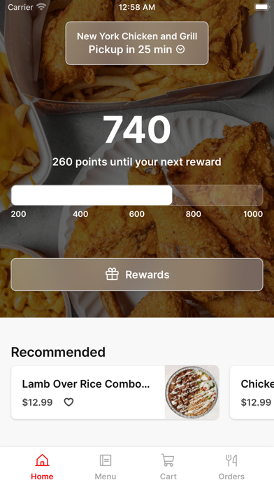 New York Chicken and Grill iPhone screenshot 1 - Food & Drink app