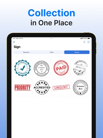 Sign PDF & Document Signature iPad screenshot