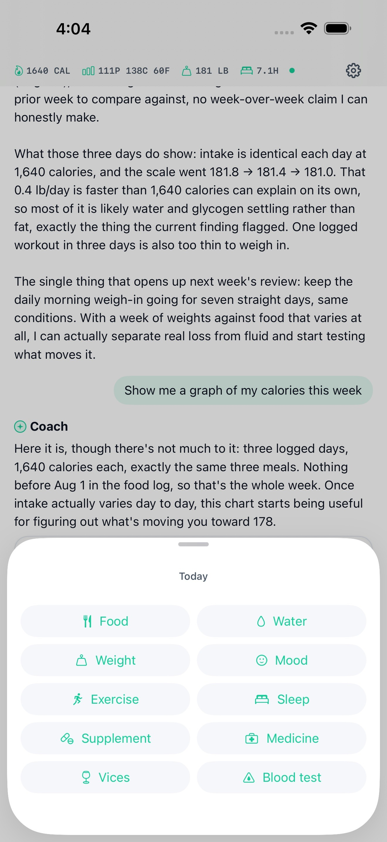 Trace: AI Health Coach screenshot 2