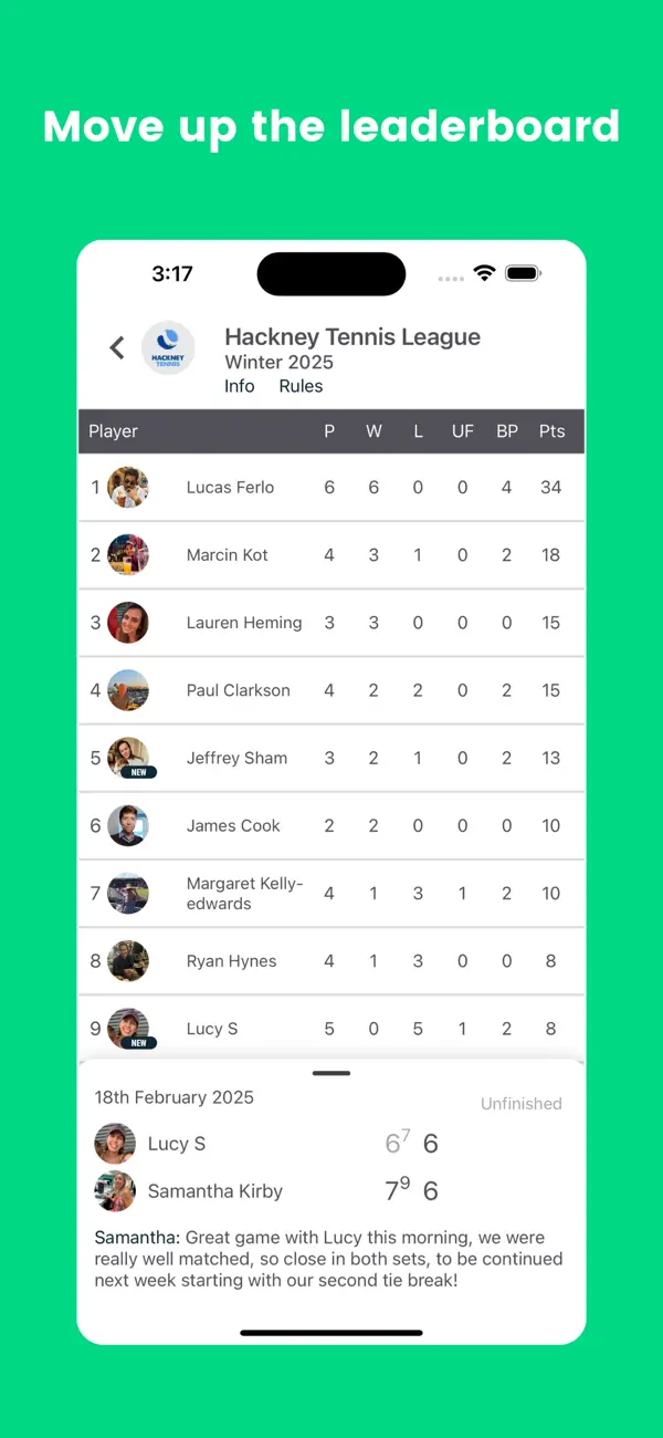 Screenshot #3 pour Spin: Tennis Partners, Leagues