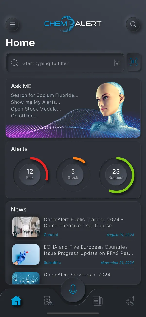 Screenshot #1 pour ChemAlert
