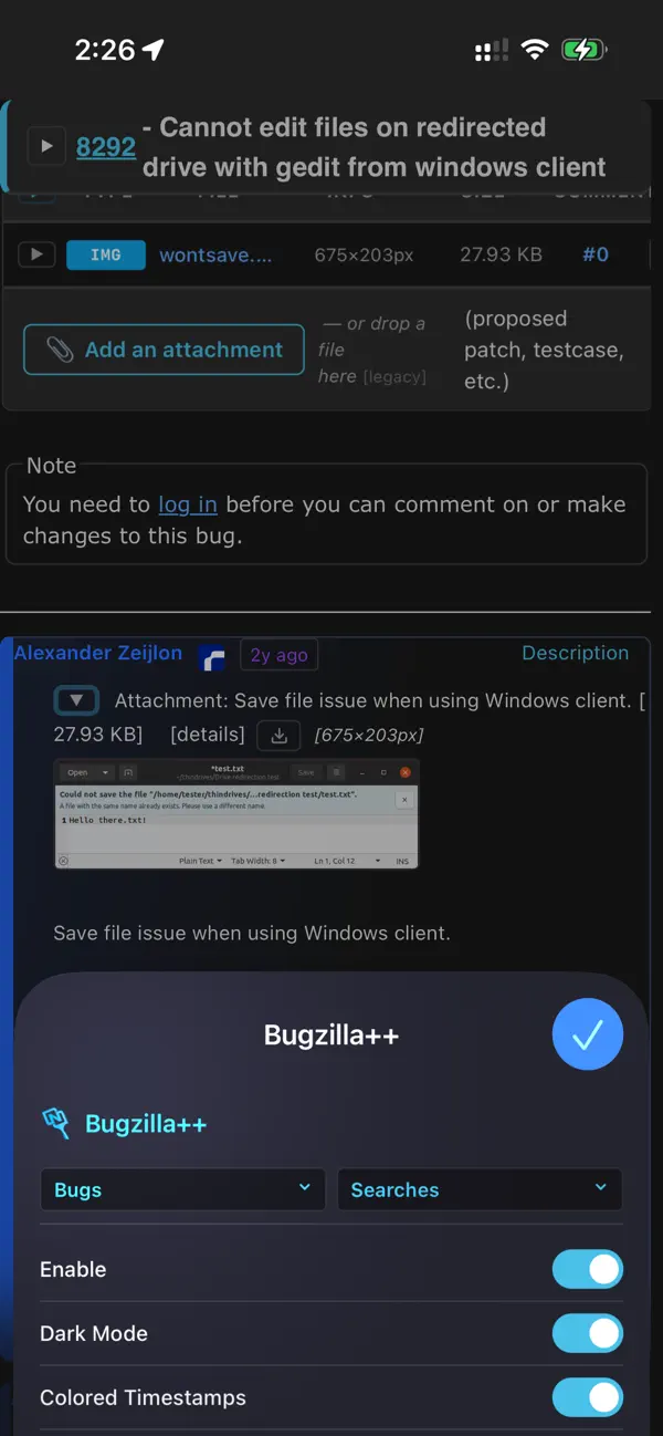 #1. Bugzilla++ (iOS) Por: RAPHAEL ROLAND MALL