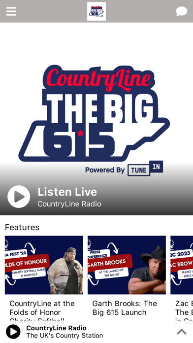 CountryLine Radio Screenshot