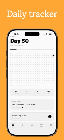 Yearly Life Progress Tracker Screenshot 2 of 6