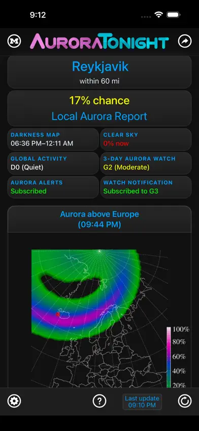 AuroraTonight! screenshot 1