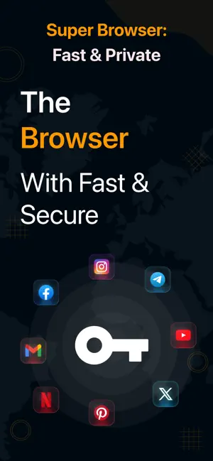 Super Browser: Fast & Private screenshot 1