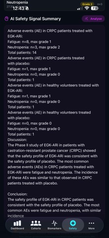 EGK ClinicalTrackAI screenshot