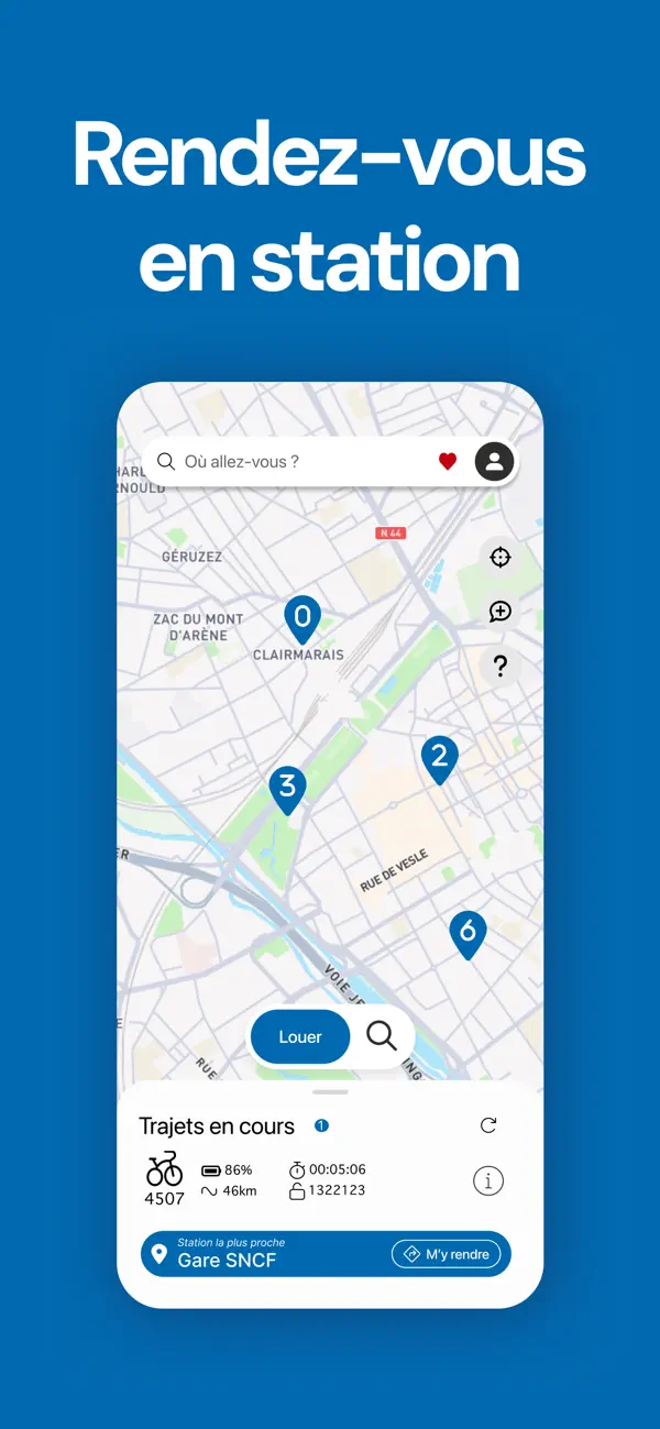 Screenshot #2 pour Zebullo velo libre service