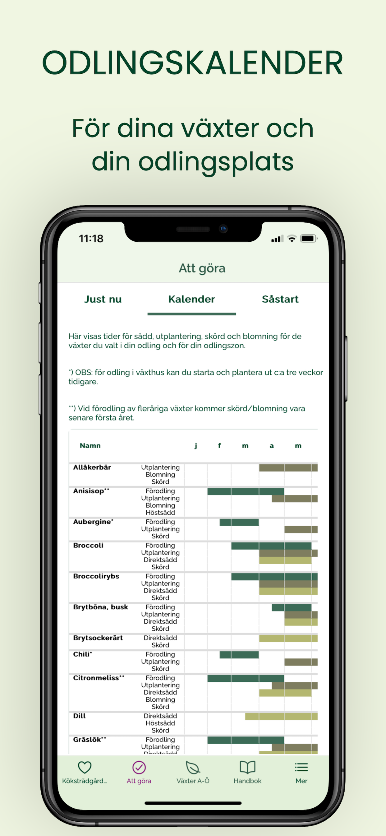 Odla ätbart