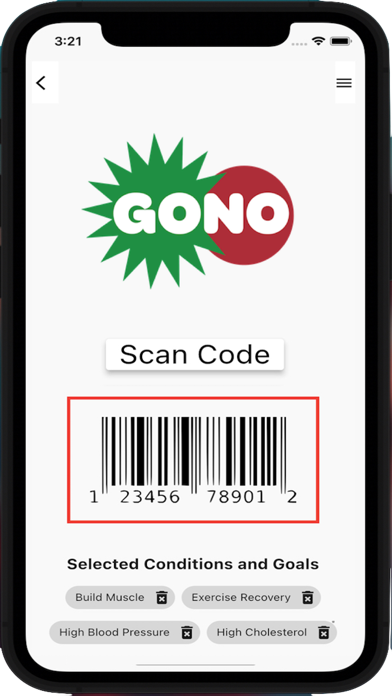 GoNo Food Finder Screenshot