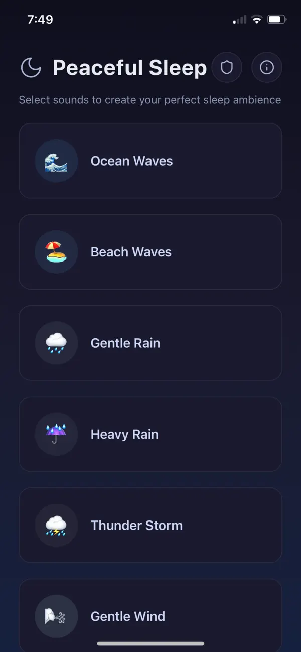 #3. Sleep Sounds Relaxation (iOS) By: AHMAD ALMHASNEH