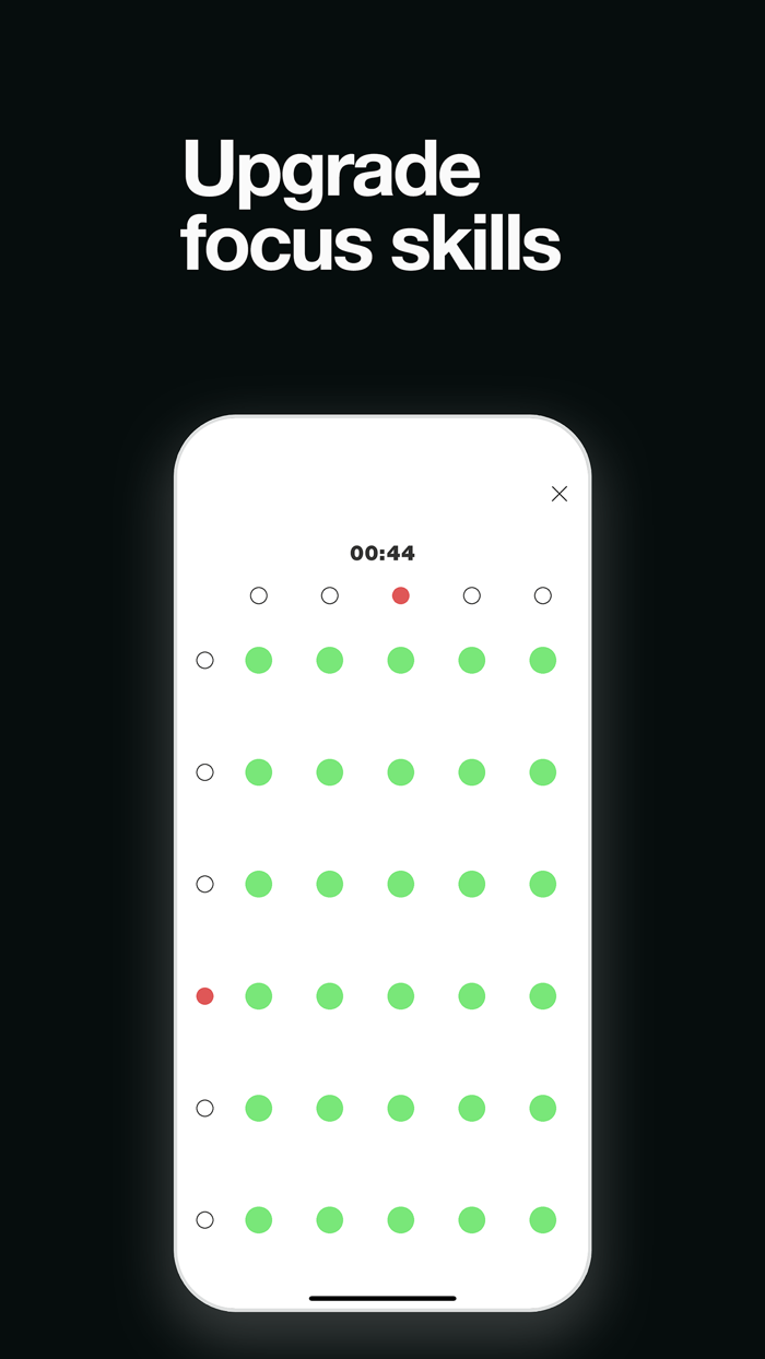 Concentration training.
