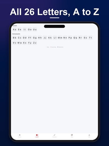 English Alphabet: Learn ABC iPad screenshot