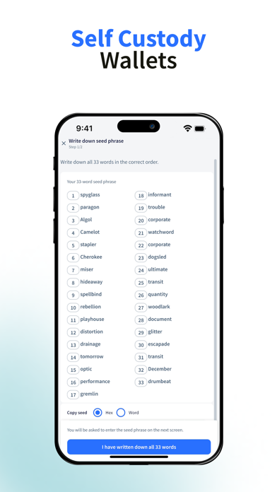 Cryptopower Wallet Screenshot
