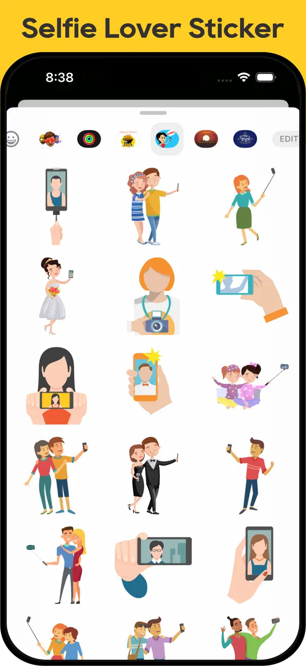 Screenshot #2 pour Selfie Lover Stickers