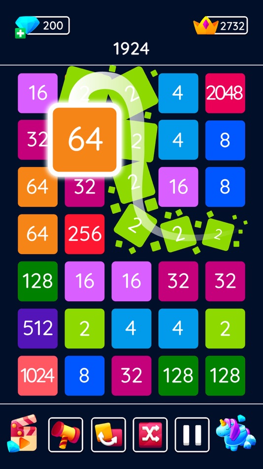 #10. 2048 Blast: Merge Numbers 2248 (iOS) 由: UNICO STUDIO