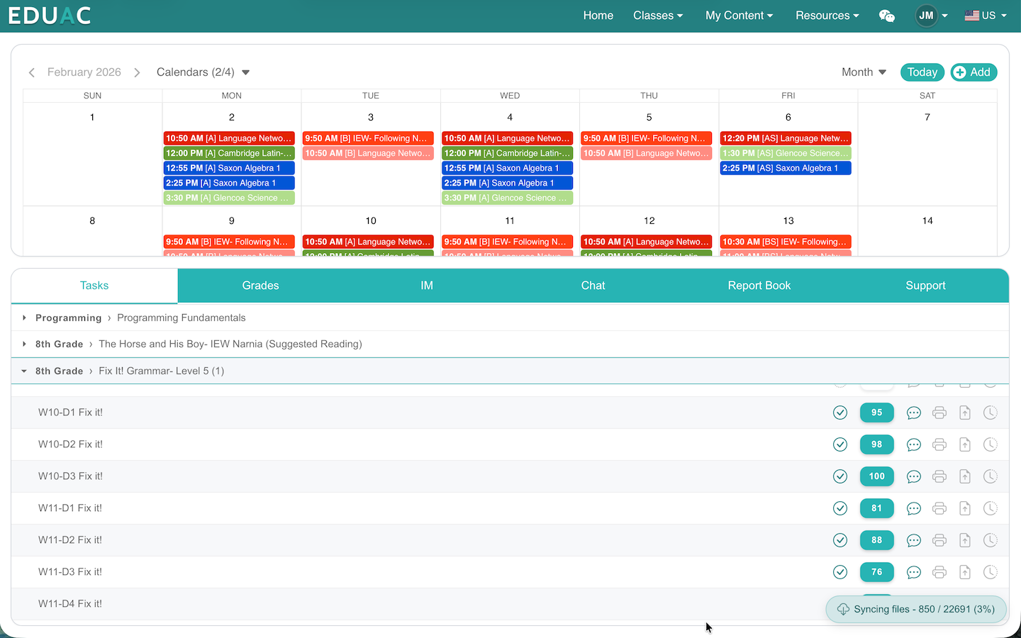 EDUAC Web screenshot 9