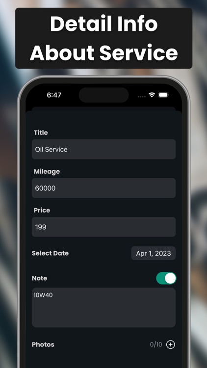 Car Maintenance: ServiceLog screenshot-4