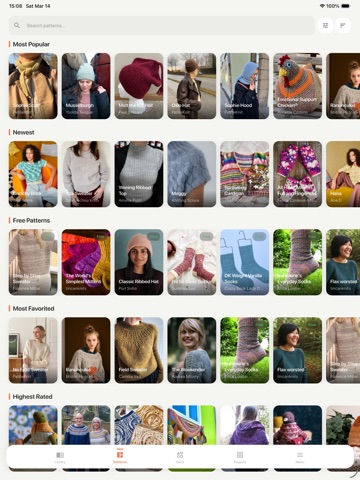 Knitty: Ravelry Companion iPad screenshot