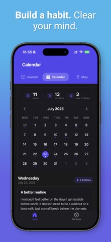 Mind Log Journal - AI Diary iPhone screenshot