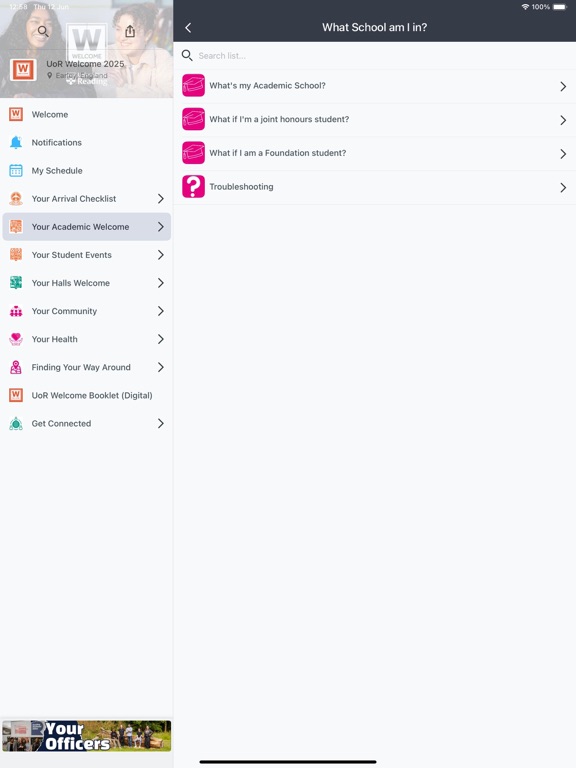 Screenshot #4 pour UoR Welcome