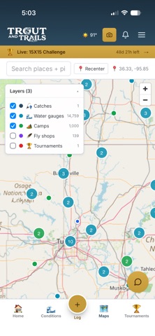 Trout & Trails iPhone screenshot