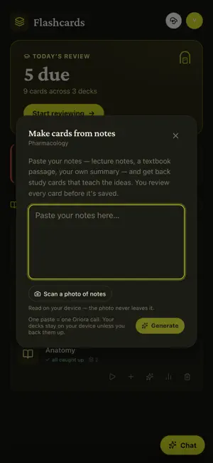 Oriora Flashcards screenshot 4