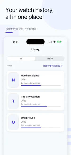 Watch Vault: Movie Tracker screenshot 1