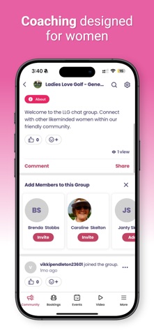 Ladies Love Golf iPhone screenshot