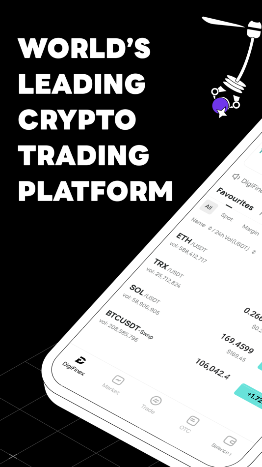 #1. DigiFinex - crypto exchange (iOS) 由: DIGIFINEX PTE.LTD.