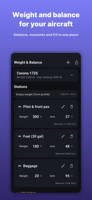 E6B Flight Computer + W&B screenshot 4