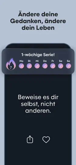Screenshot von Motivation - Tägliche Zitate auf dem iPhone 3