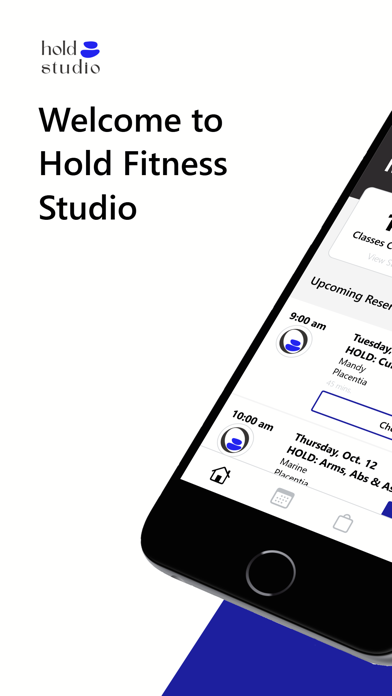 HOLD Fitness Studio iPhone screenshot 1 - Health & Fitness app