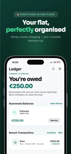 FlatMate - Shared Home Hub screenshot 2