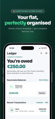 FlatMate - Shared Home Hub screenshot
