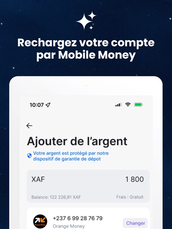Neero, paie transfert recharge iPad screenshot 4 - Finance app
