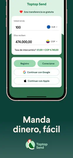 Captura de pantalla de Taptap Send: Enviar Dinero en iPhone 2
