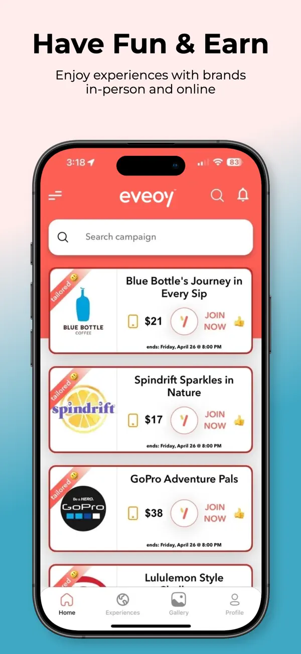 Screenshot #1 pour eveoy