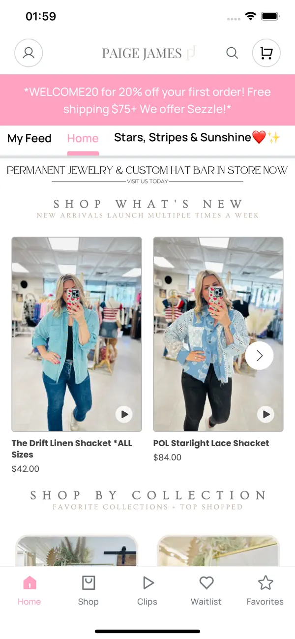 Screenshot #1 pour Paige James Boutique