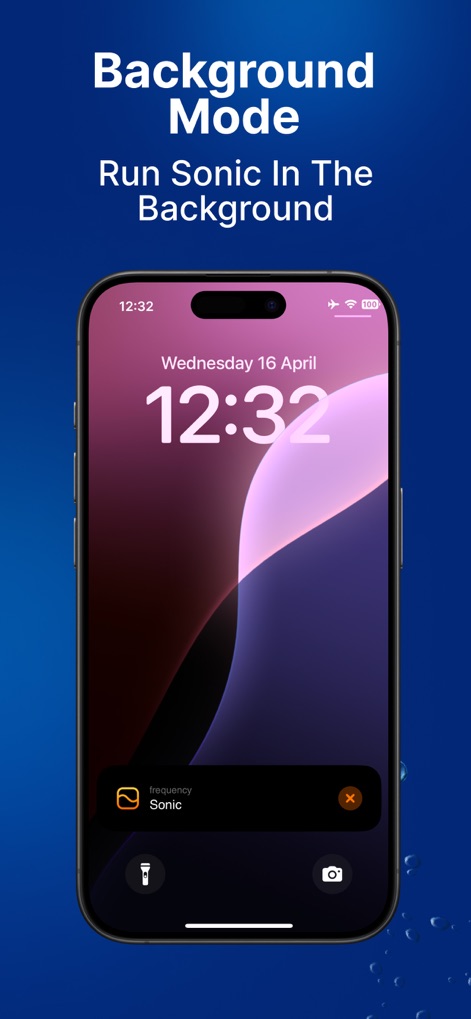 Sonic | Tone Generator - Seamless Background Operation