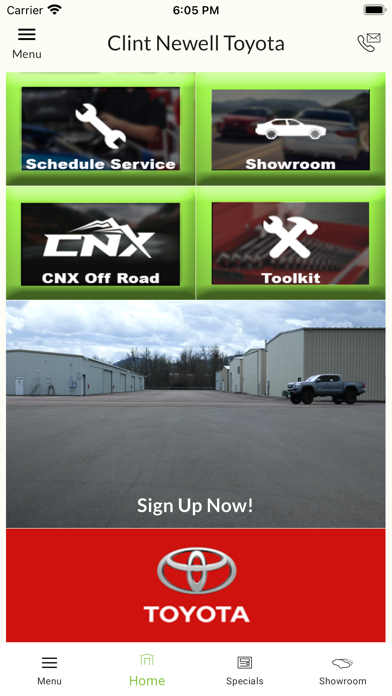 Clint Newell Auto Group Screenshot