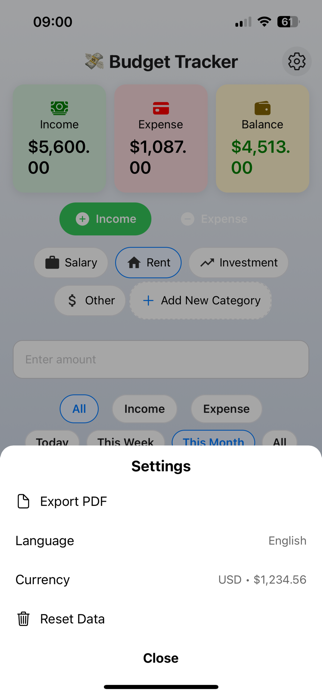 SmartBudget Pro Screenshot 7 of 10